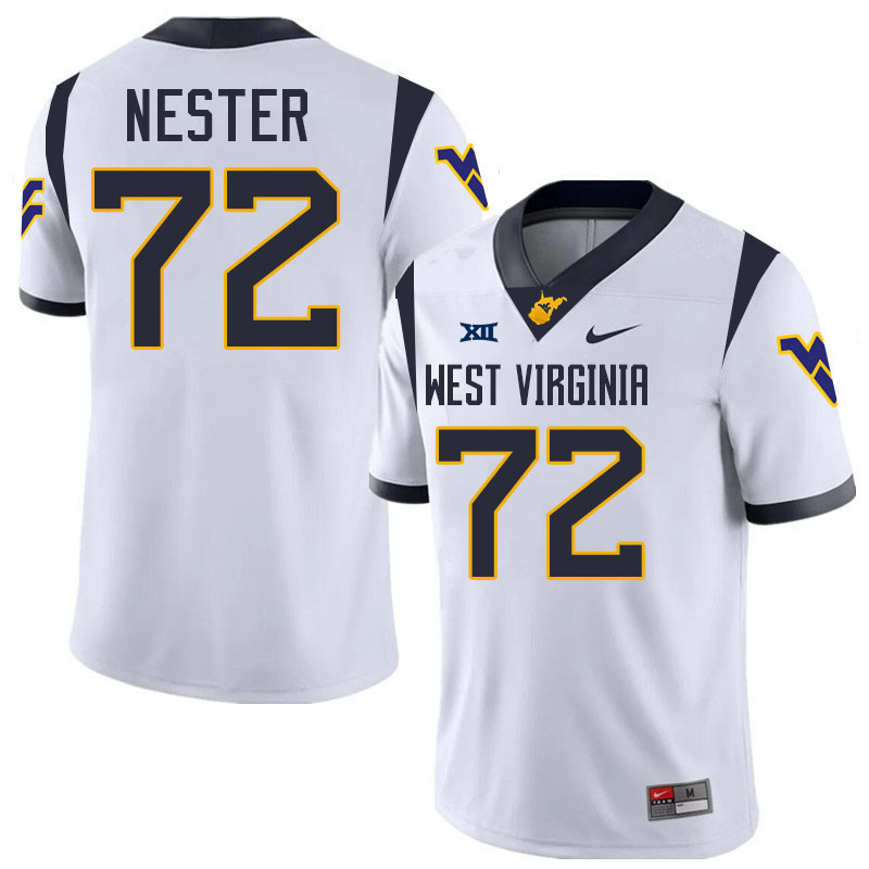 Doug Nester WVU Jersey,West Virginia Mountaineers #72 Doug Nester Jersey Youth College-White